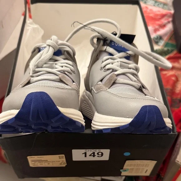 Dondup Gray and Blue Athletic Shoes - Picture 8 of 9